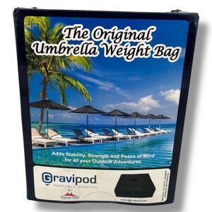 Gravipod Umbrella Weight Bag 110LB Square 18" Rip-Stop Polyester PVC Lining